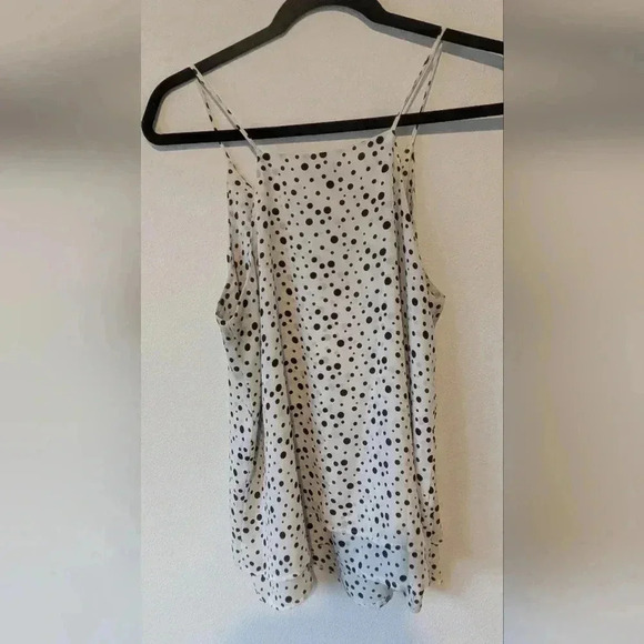 Black and white loose fit flare tank top, size L, EU 42 - Picture 4 of 7